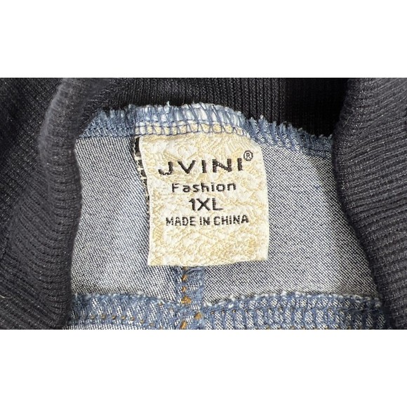 JNINI Fashion Maternity Adjustable Band Skinny Ankle Blue Jeggings Womens SZ XL - Picture 14 of 16